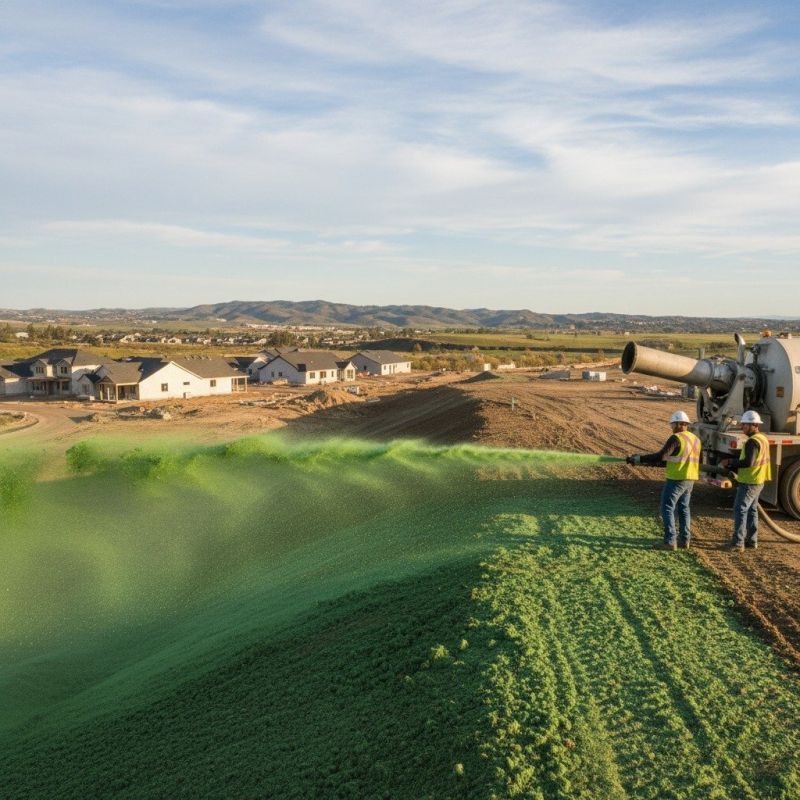 Local Hydroseeding pros at work